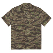 Tiger Stripe Multi-terrain CAMO Unisex Short-Sleeve Button Shirt - 2XS