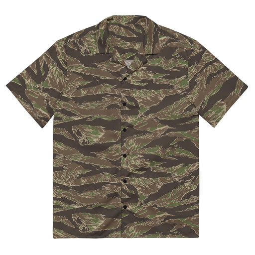 Tiger Stripe Multi-terrain CAMO Unisex Short-Sleeve Button Shirt - 2XS - Button-Up