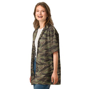 Tiger Stripe Multi-terrain CAMO Unisex Short-Sleeve Button Shirt