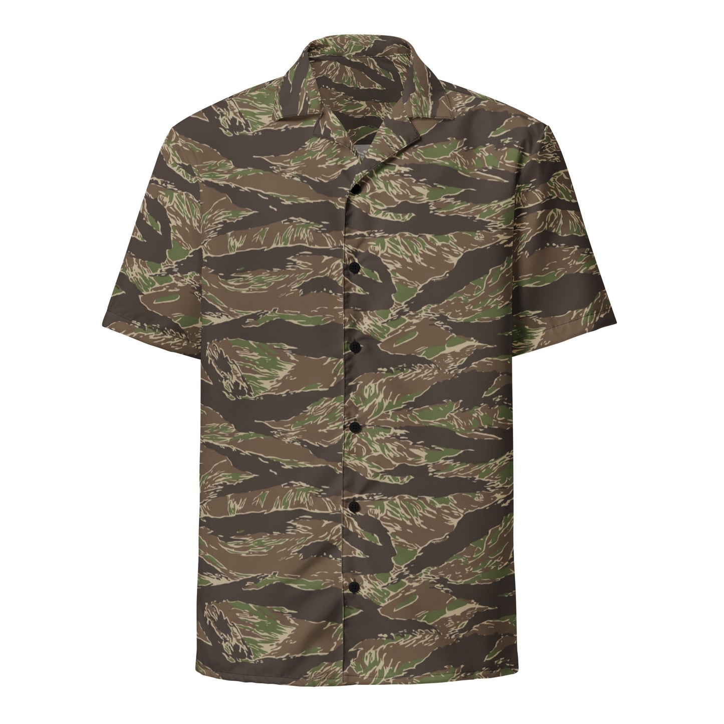 American Tiger Stripe Multi-terrain CAMO Unisex button shirt - Button Shirts
