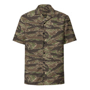 Tiger Stripe Multi-terrain CAMO Unisex Short-Sleeve Button Shirt