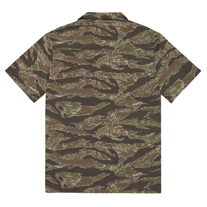 American Tiger Stripe Multi-terrain CAMO Unisex button shirt - Button Shirts