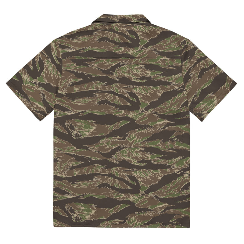 Tiger Stripe Multi-terrain CAMO Unisex Short-Sleeve Button Shirt