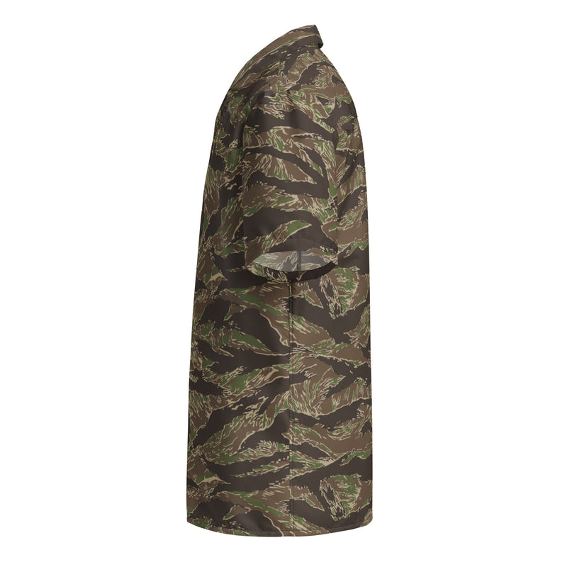 Tiger Stripe Multi-terrain CAMO Unisex Short-Sleeve Button Shirt