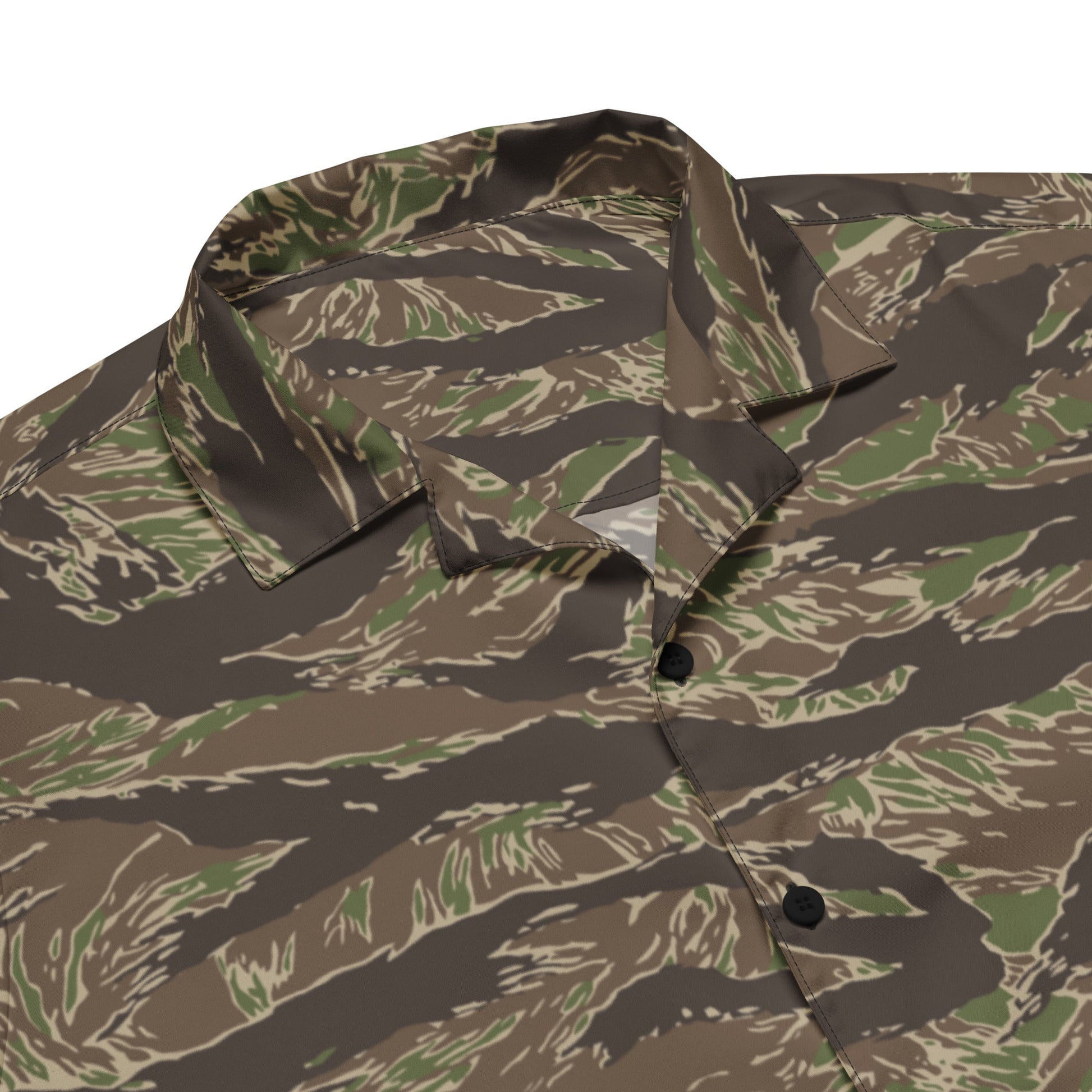 American Tiger Stripe Multi-terrain CAMO Unisex button shirt - Button Shirts