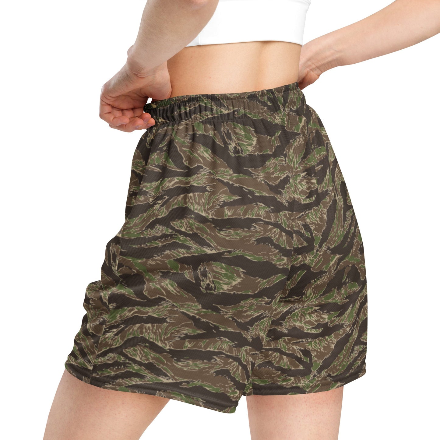 American Tiger Stripe Multi-terrain CAMO Unisex mesh shorts - Mesh Shorts