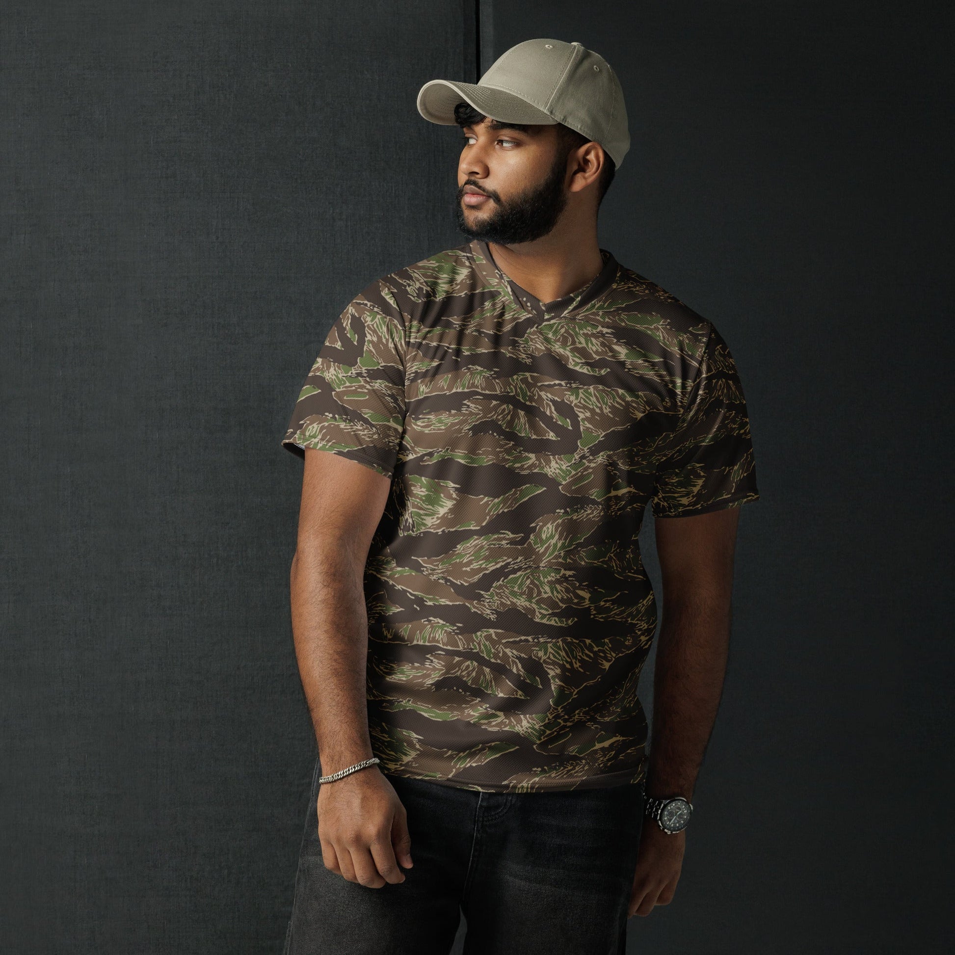 American Tiger Stripe Multi-terrain CAMO unisex sports jersey - Sports Jerseys