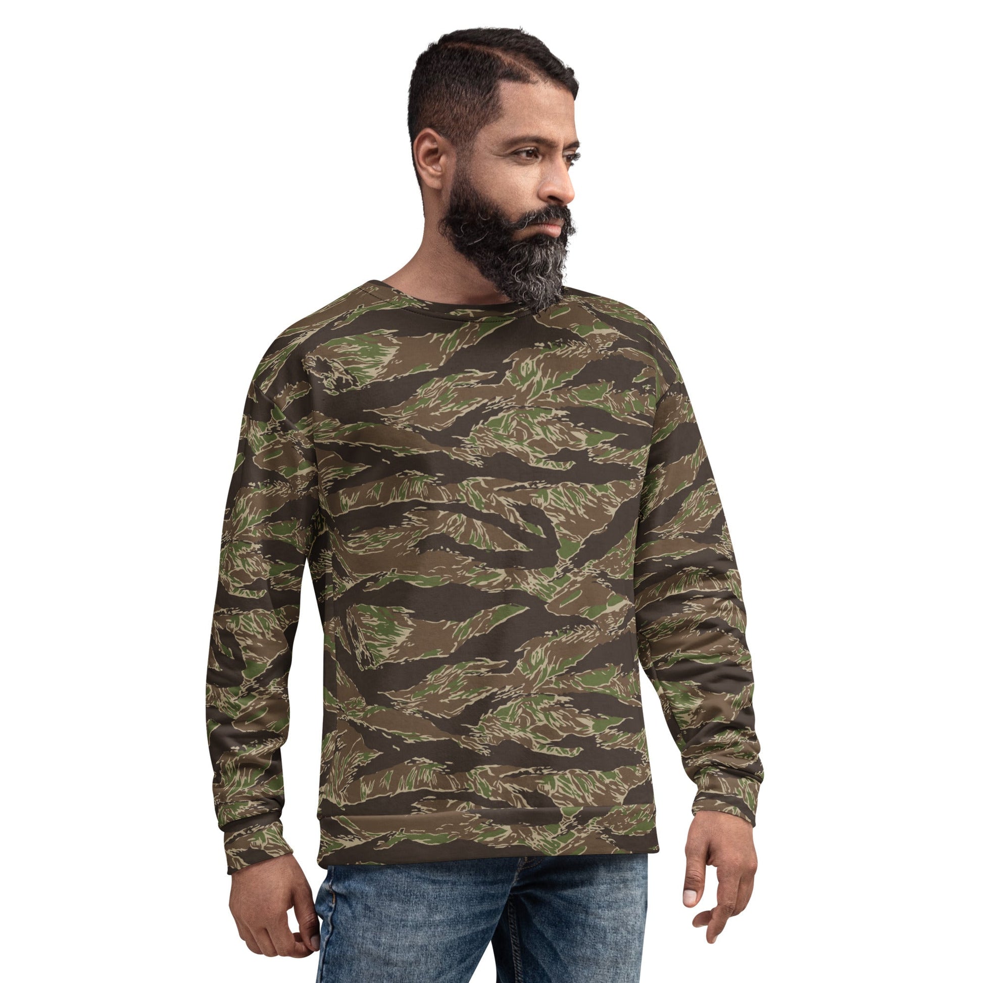 American Tiger Stripe Multi-terrain CAMO Unisex Sweatshirt - Sweatshirts