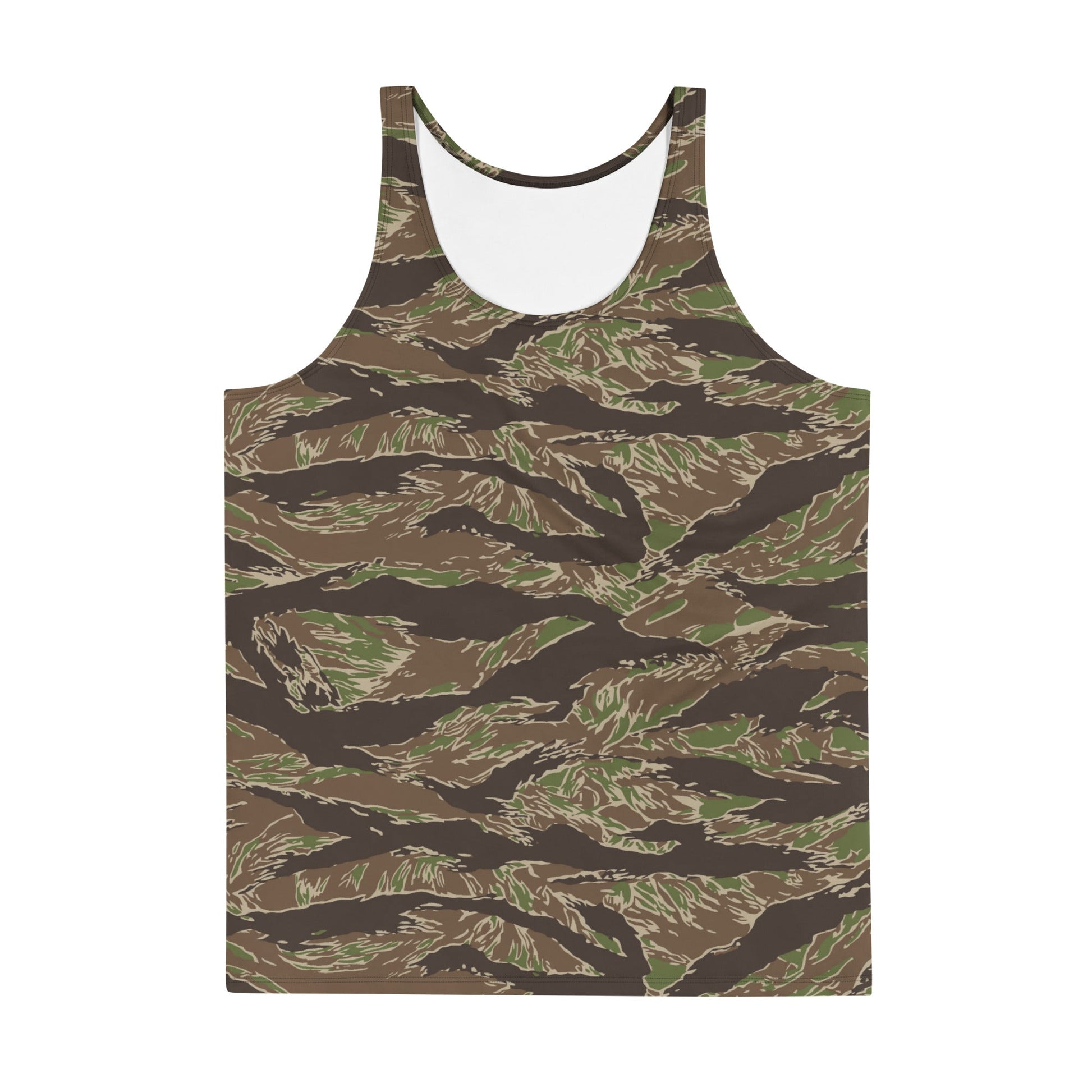 American Tiger Stripe Multi-terrain CAMO Unisex Tank Top - Tops
