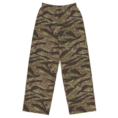 American Tiger Stripe Multi-terrain CAMO unisex wide-leg pants - 2XS - Wide-leg Pants
