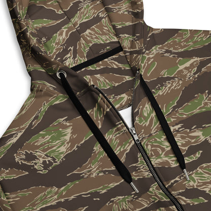 American Tiger Stripe Multi-terrain CAMO Unisex zip hoodie - Zip Hoodies