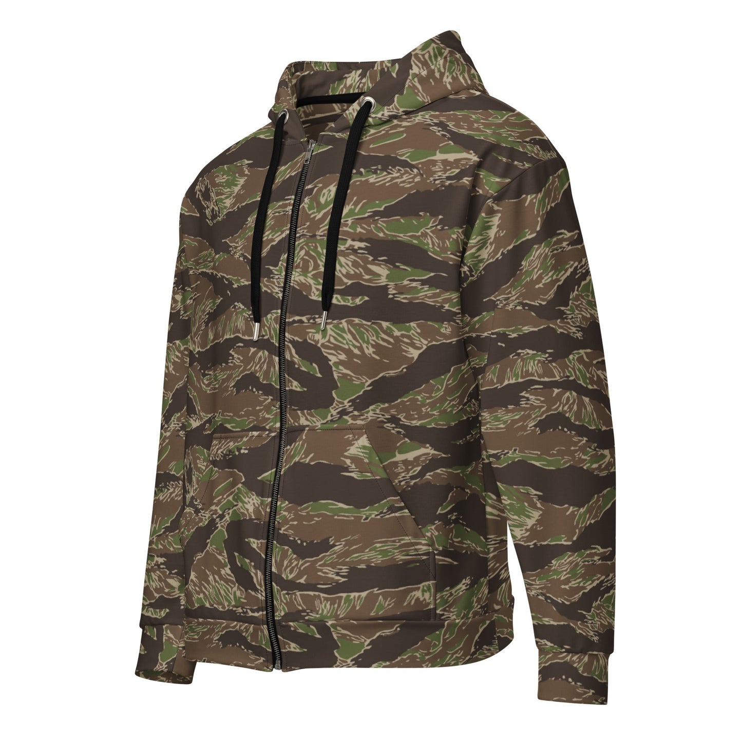 American Tiger Stripe Multi-terrain CAMO Unisex zip hoodie - Zip Hoodies