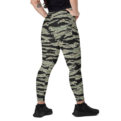 American Tiger Stripe OPFOR Sparse CAMO Leggings with pockets - 2XS - Womens With Pockets