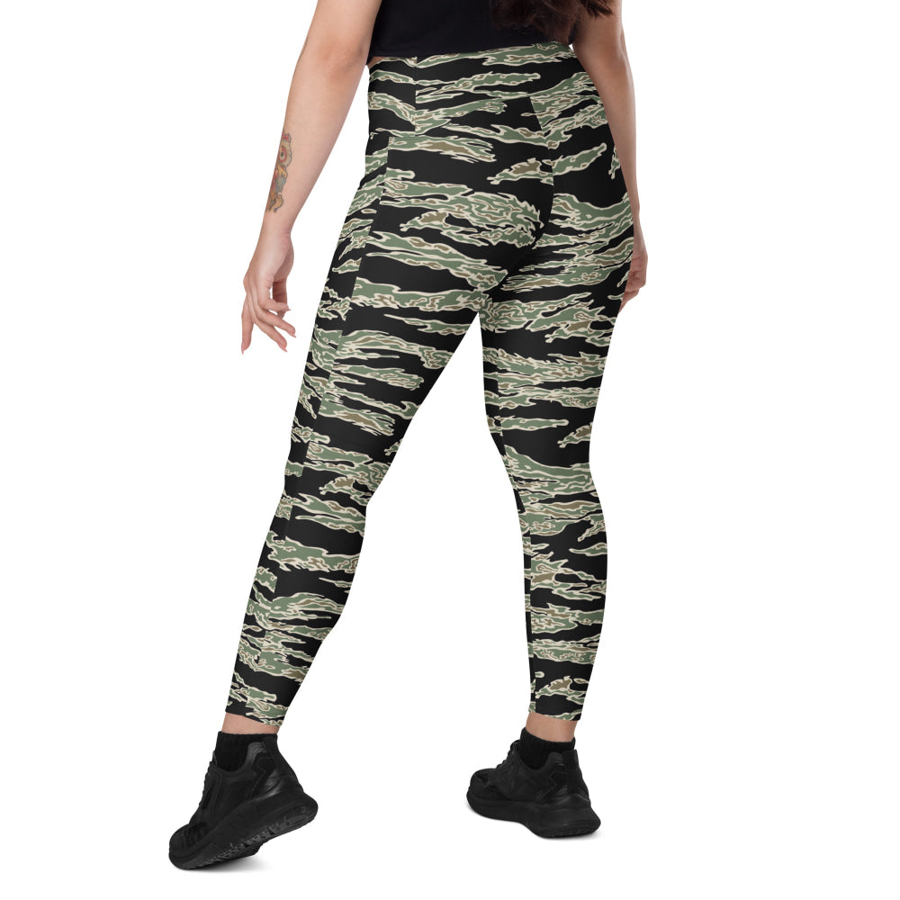 American Tiger Stripe OPFOR Sparse CAMO Leggings with pockets - Womens With Pockets