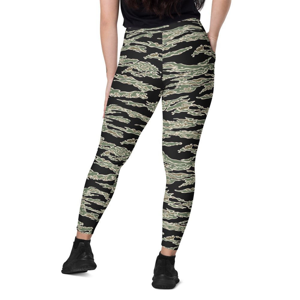 American Tiger Stripe OPFOR Sparse CAMO Leggings with pockets - Womens With Pockets