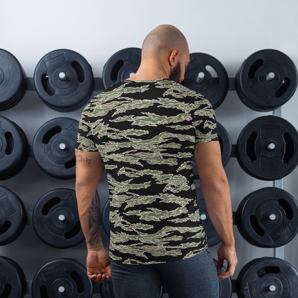 American Tiger Stripe OPFOR Sparse CAMO Men’s Athletic T-shirt
