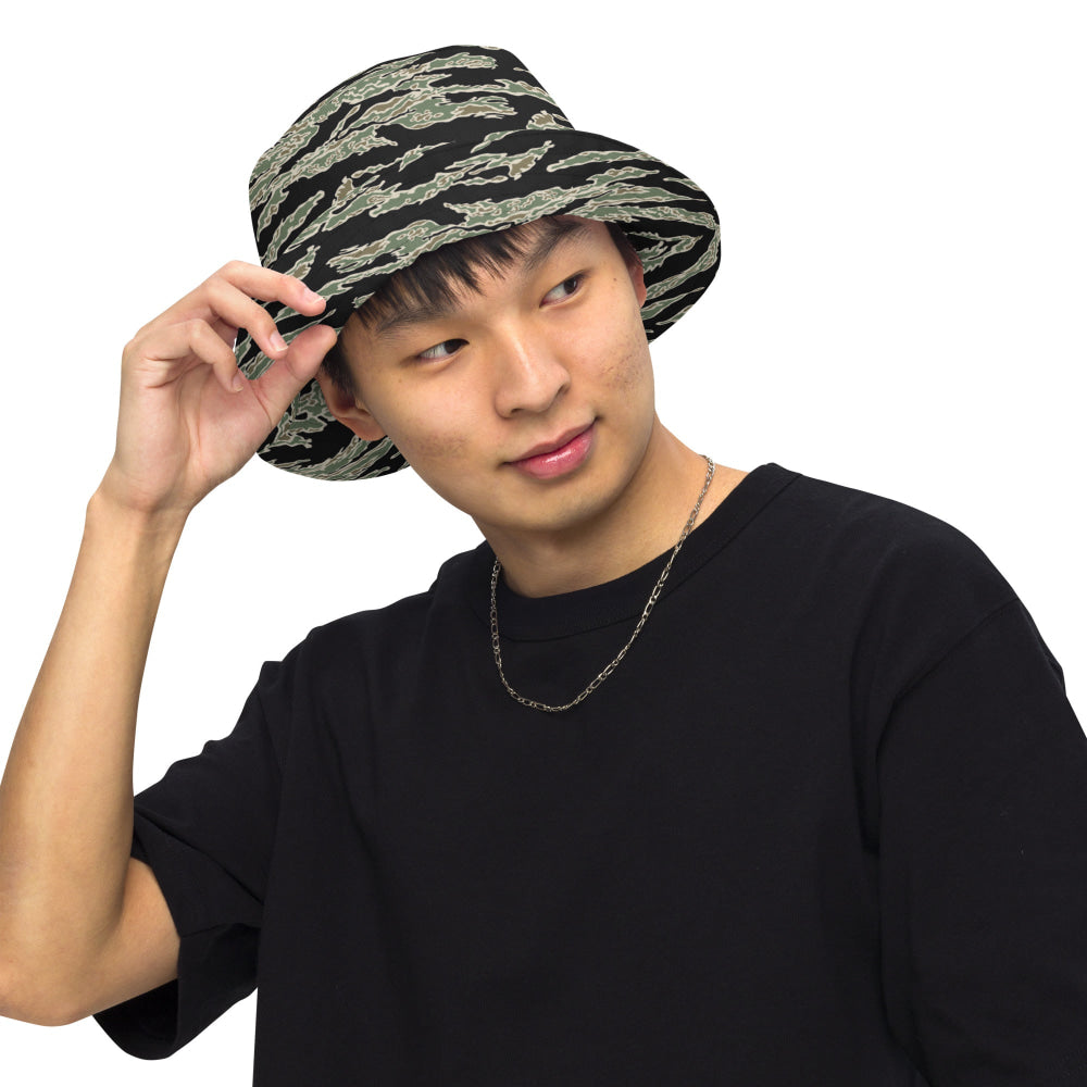 American Tiger Stripe OPFOR Sparse CAMO Reversible bucket hat - Bucket Hat