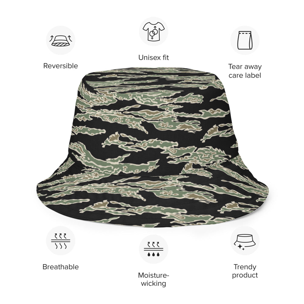 American Tiger Stripe OPFOR Sparse CAMO Reversible bucket hat - Bucket Hat