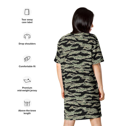 American Tiger Stripe OPFOR Sparse CAMO T-shirt dress - Womens T-Shirt Dress