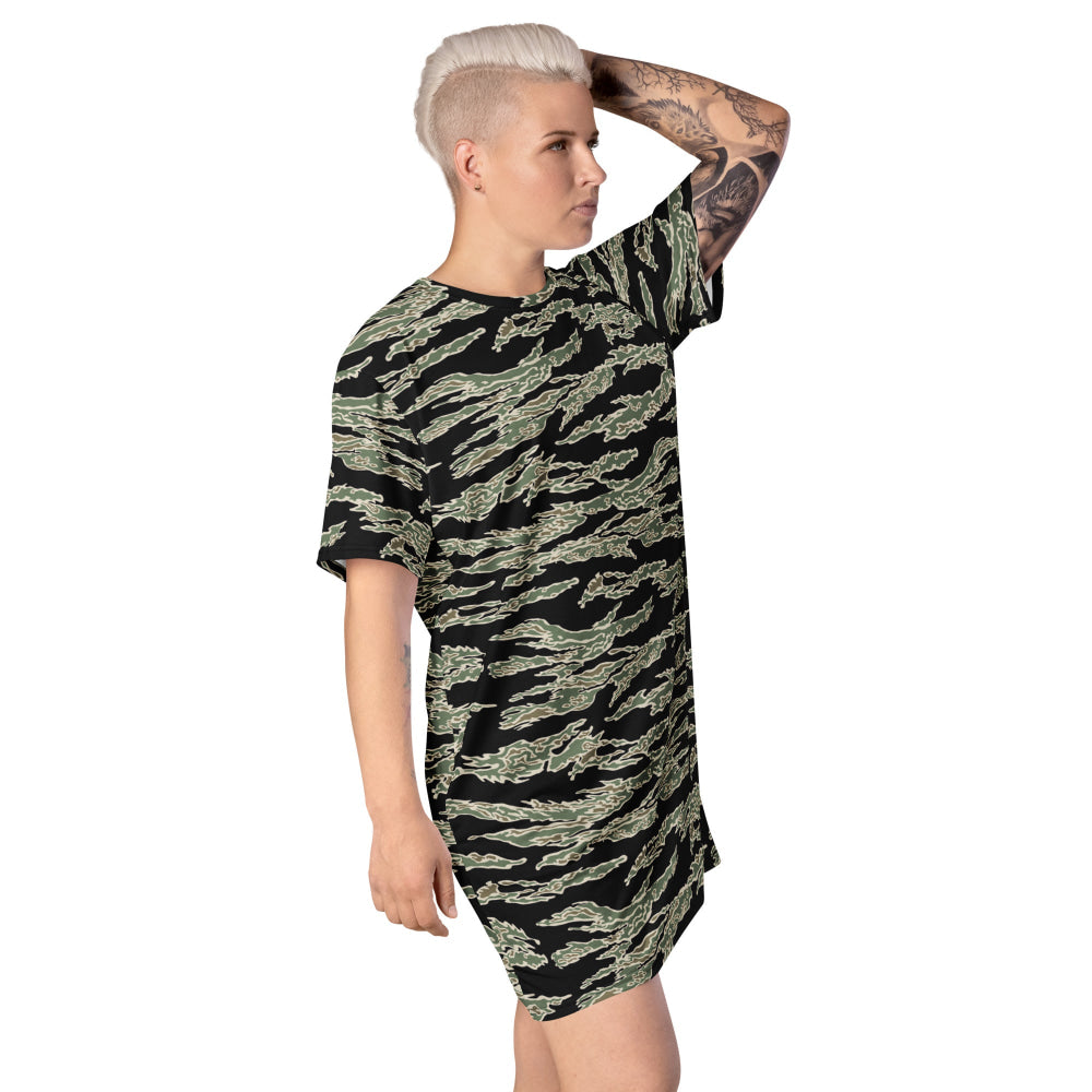 American Tiger Stripe OPFOR Sparse CAMO T-shirt dress - Womens T-Shirt Dress