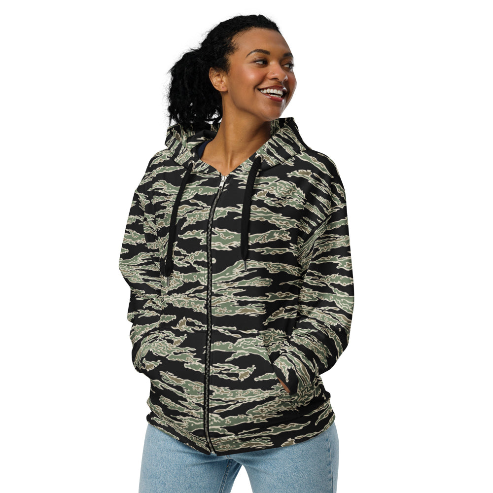 American Tiger Stripe OPFOR Sparse CAMO Unisex zip hoodie - Zip Hoodie