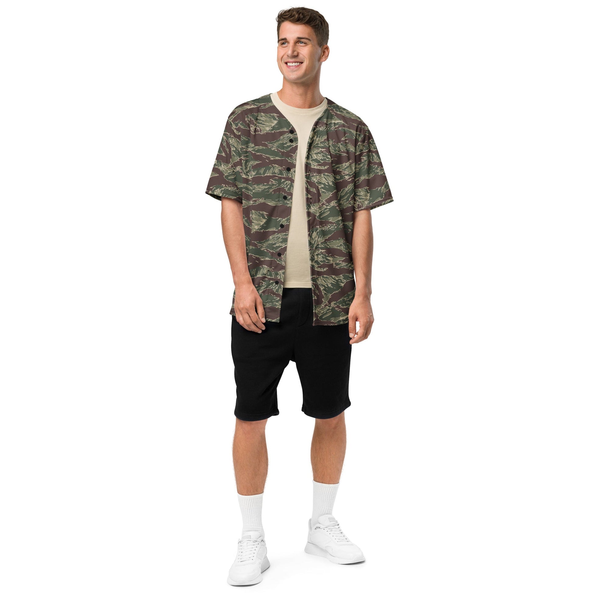 American Tiger Stripe Ridgeback CAMO baseball jersey - Baseball Jerseys