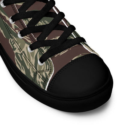 American Tiger Stripe Ridgeback CAMO Mens high top canvas shoes - High Top Canvas Shoes