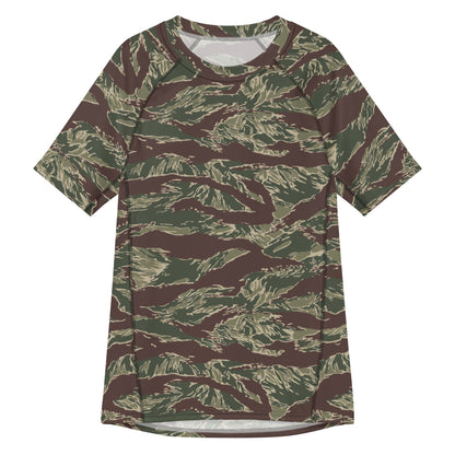 American Tiger Stripe Ridgeback CAMO Mens Short-Sleeve Rash Guard - 2XS - Short-sleeve Guards