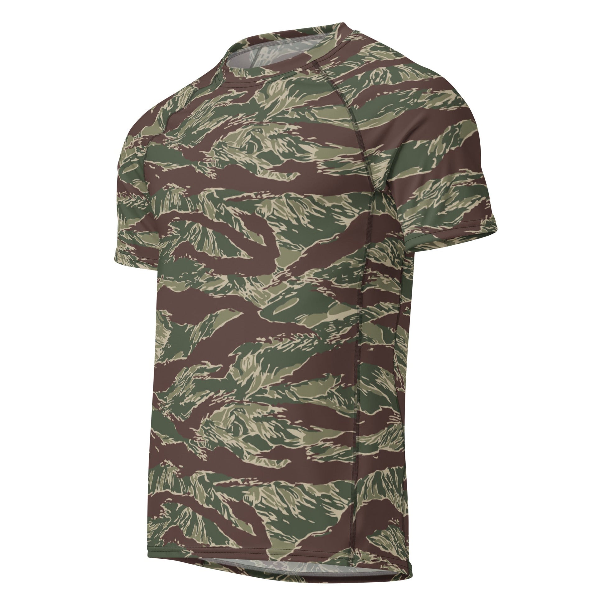 American Tiger Stripe Ridgeback CAMO Mens Short-Sleeve Rash Guard - Short-sleeve Guards