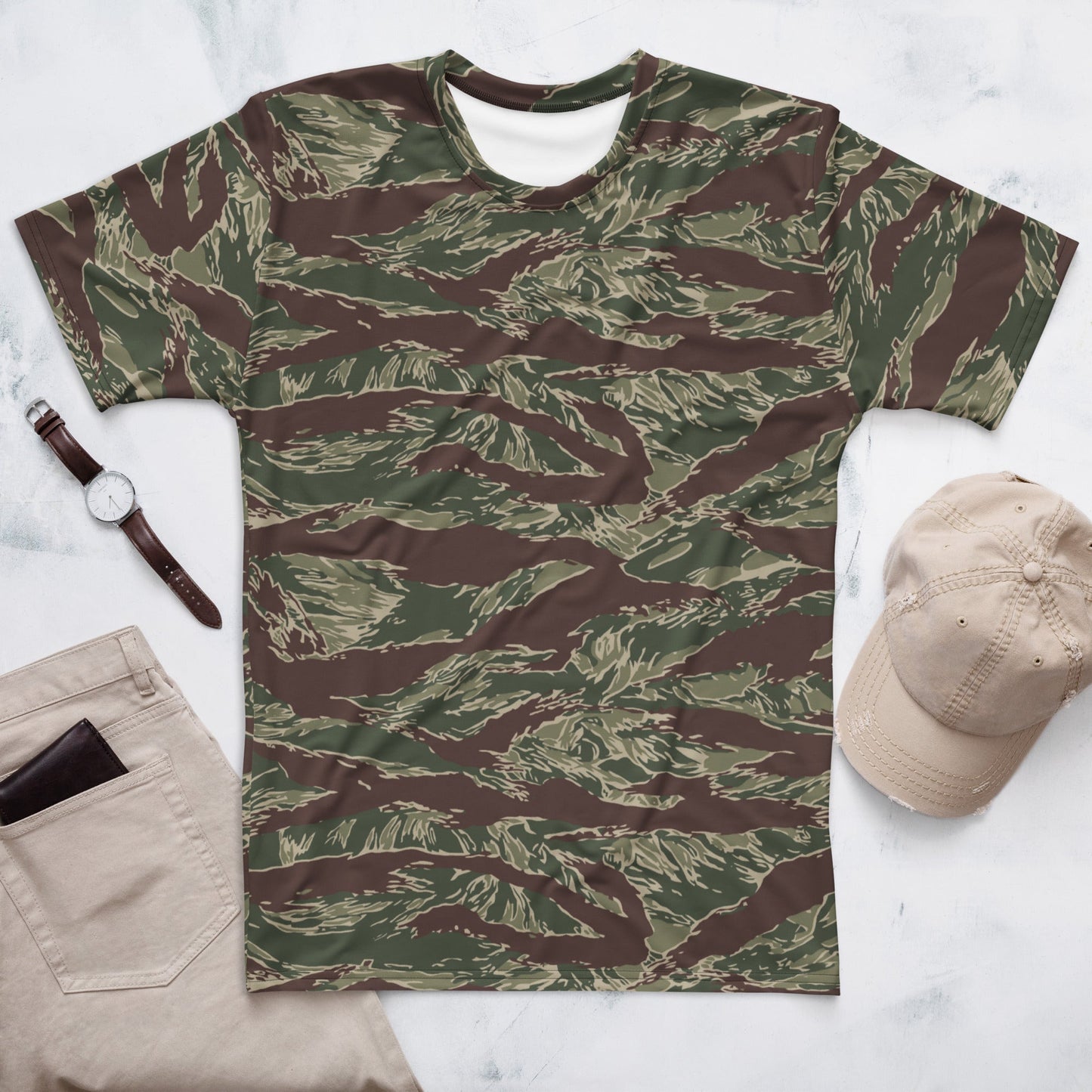 American Tiger Stripe Ridgeback CAMO Mens t-shirt - XS - T-Shirts