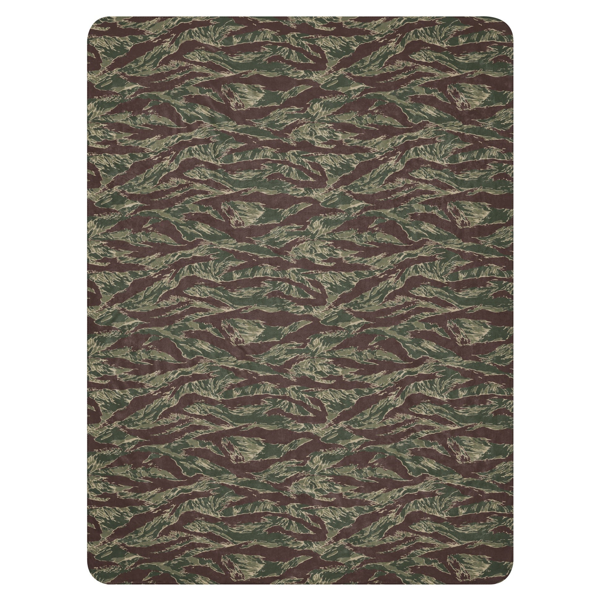 American Tiger Stripe Ridgeback CAMO Sherpa blanket - Blankets