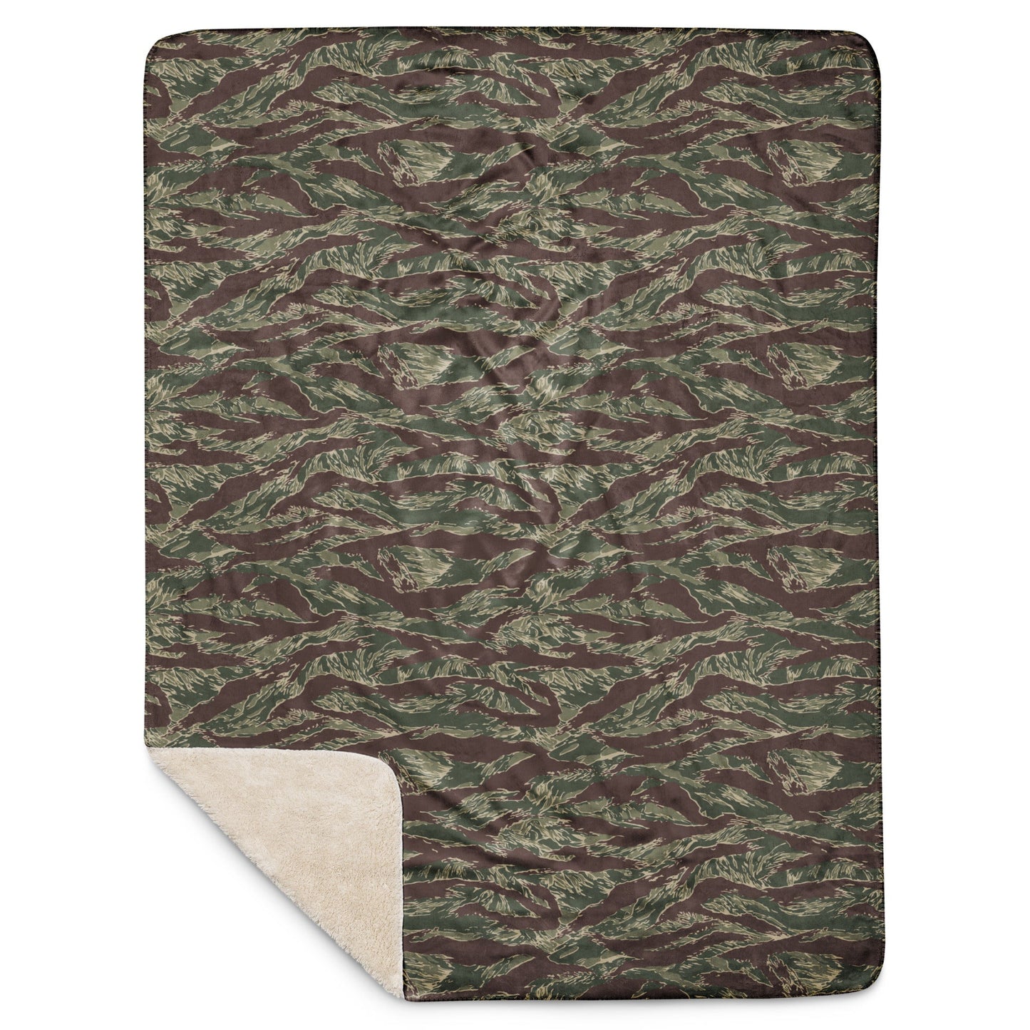American Tiger Stripe Ridgeback CAMO Sherpa blanket - Blankets