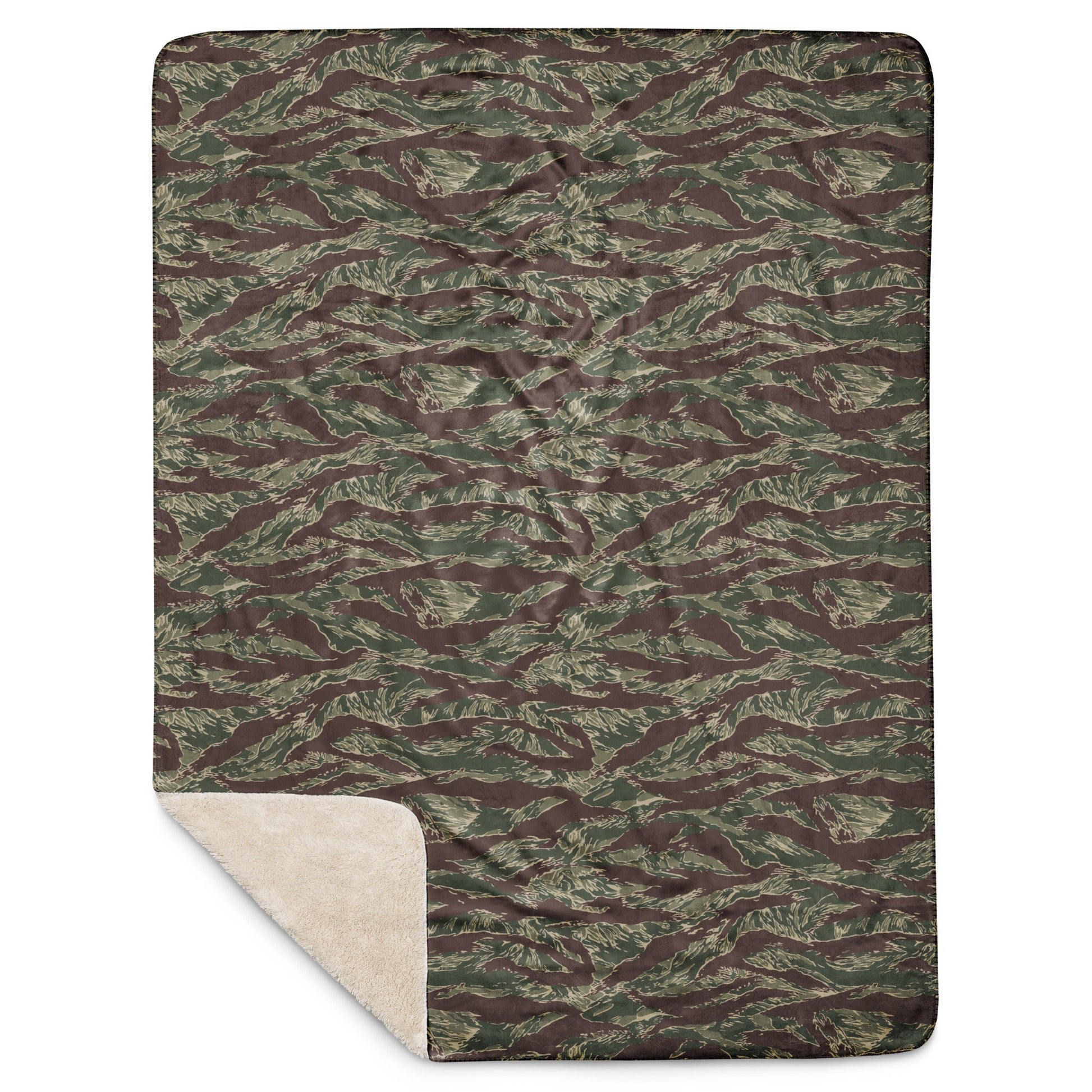 American Tiger Stripe Ridgeback CAMO Sherpa blanket - Blankets
