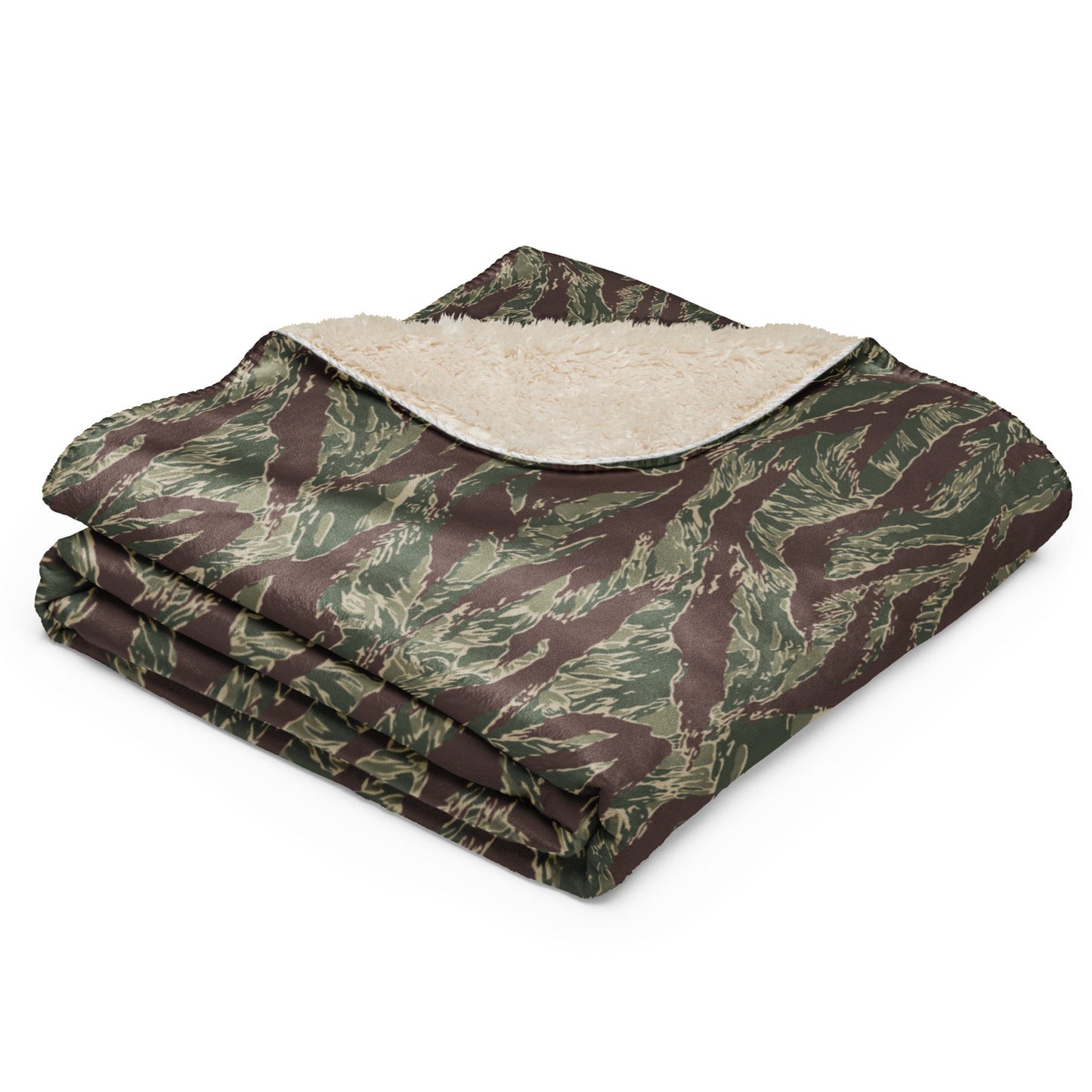 American Tiger Stripe Ridgeback CAMO Sherpa blanket - Blankets
