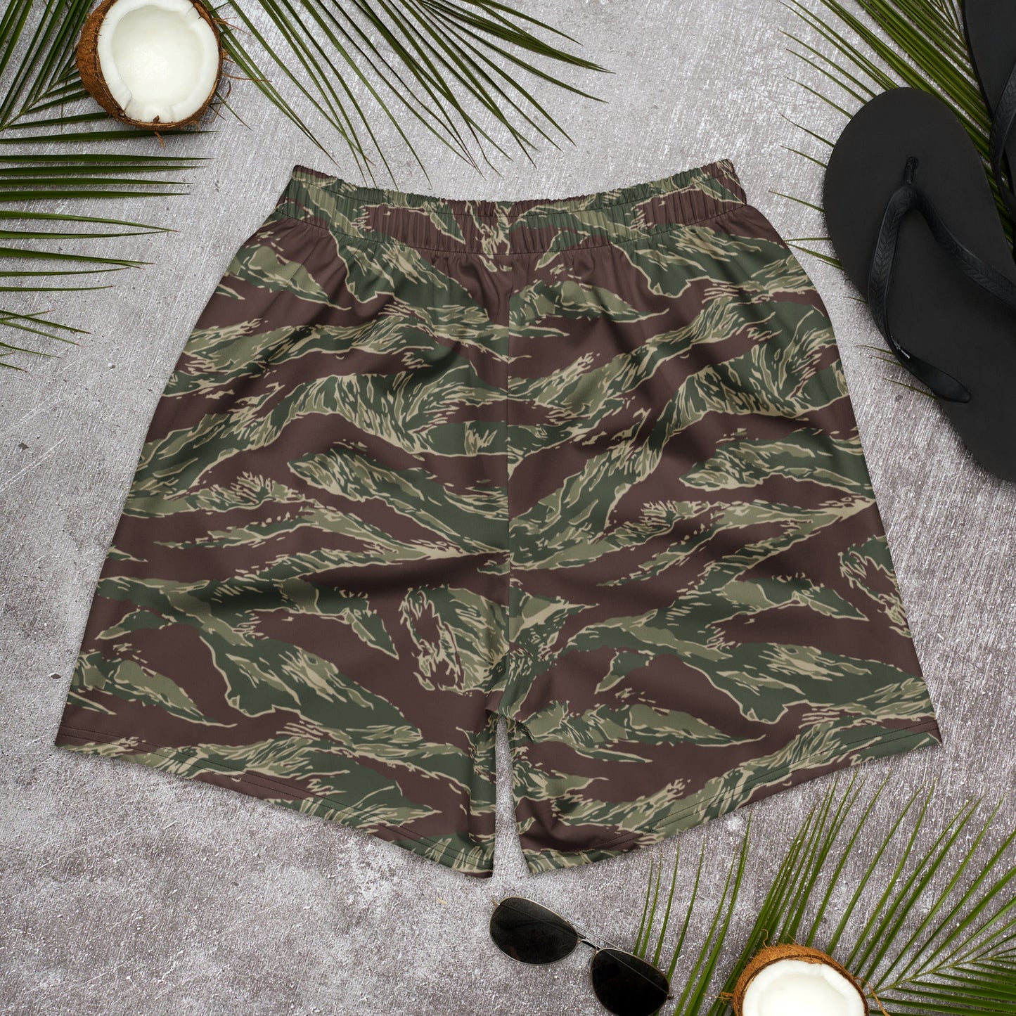 American Tiger Stripe Ridgeback CAMO Unisex Athletic Long Shorts