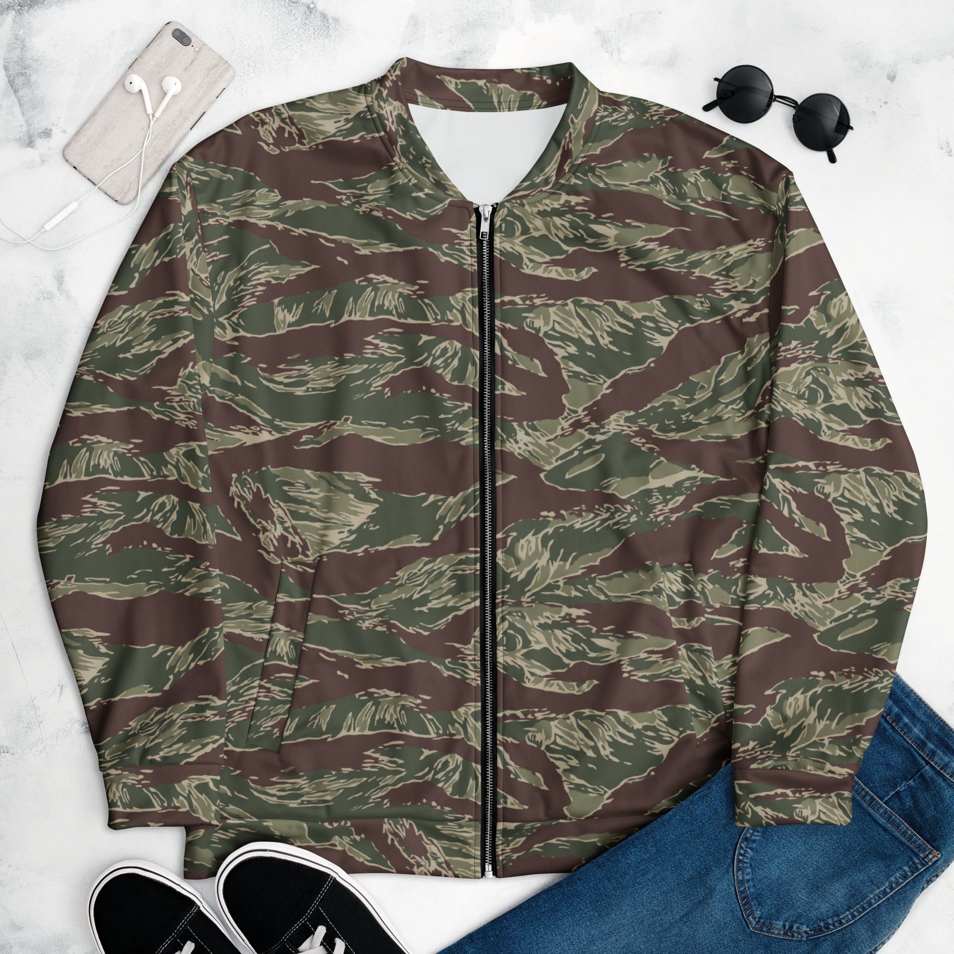 American Tiger Stripe Ridgeback CAMO Unisex Bomber Jacket