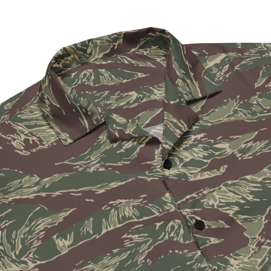 American Tiger Stripe Ridgeback CAMO Unisex button shirt - Button Shirts
