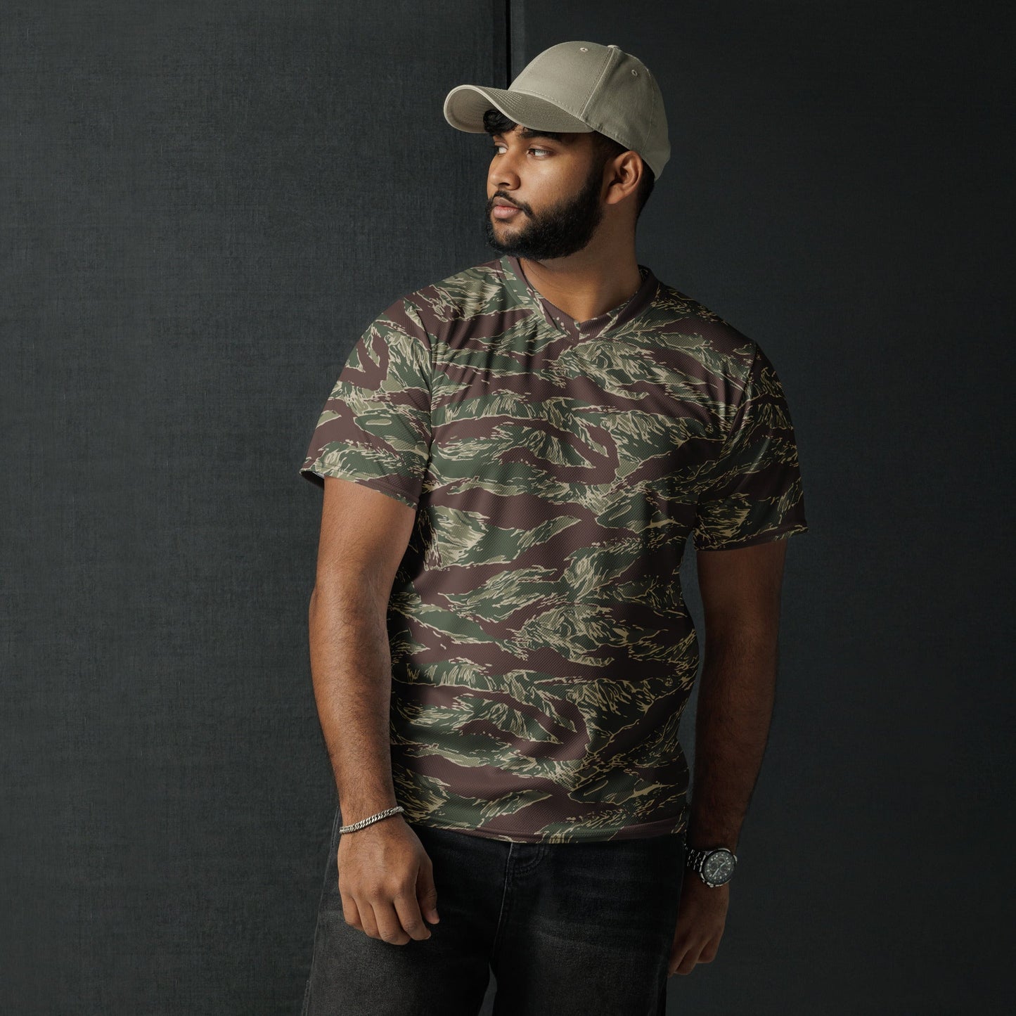 American Tiger Stripe Ridgeback CAMO unisex sports jersey - Sports Jerseys