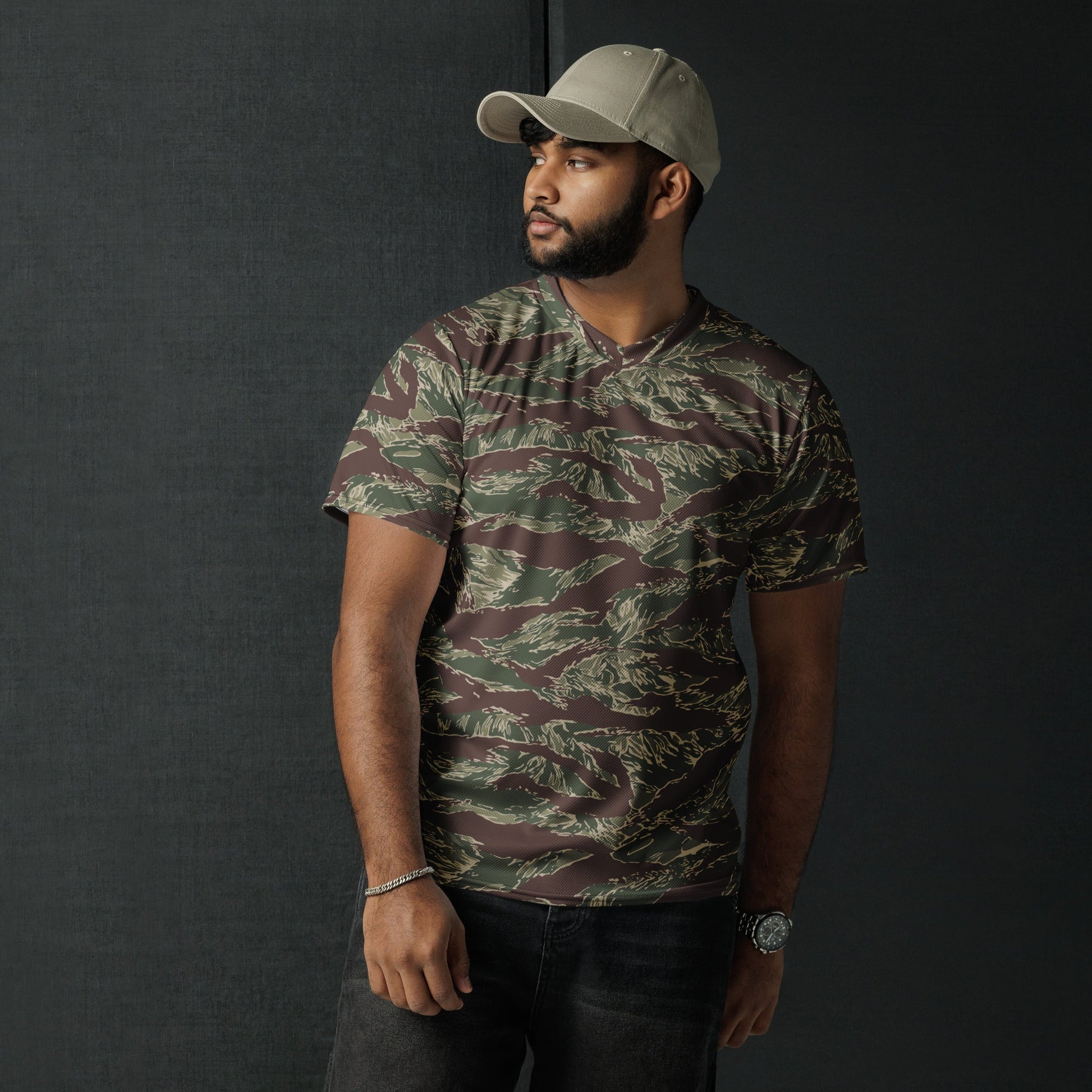 American Tiger Stripe Ridgeback CAMO unisex sports jersey - Sports Jerseys