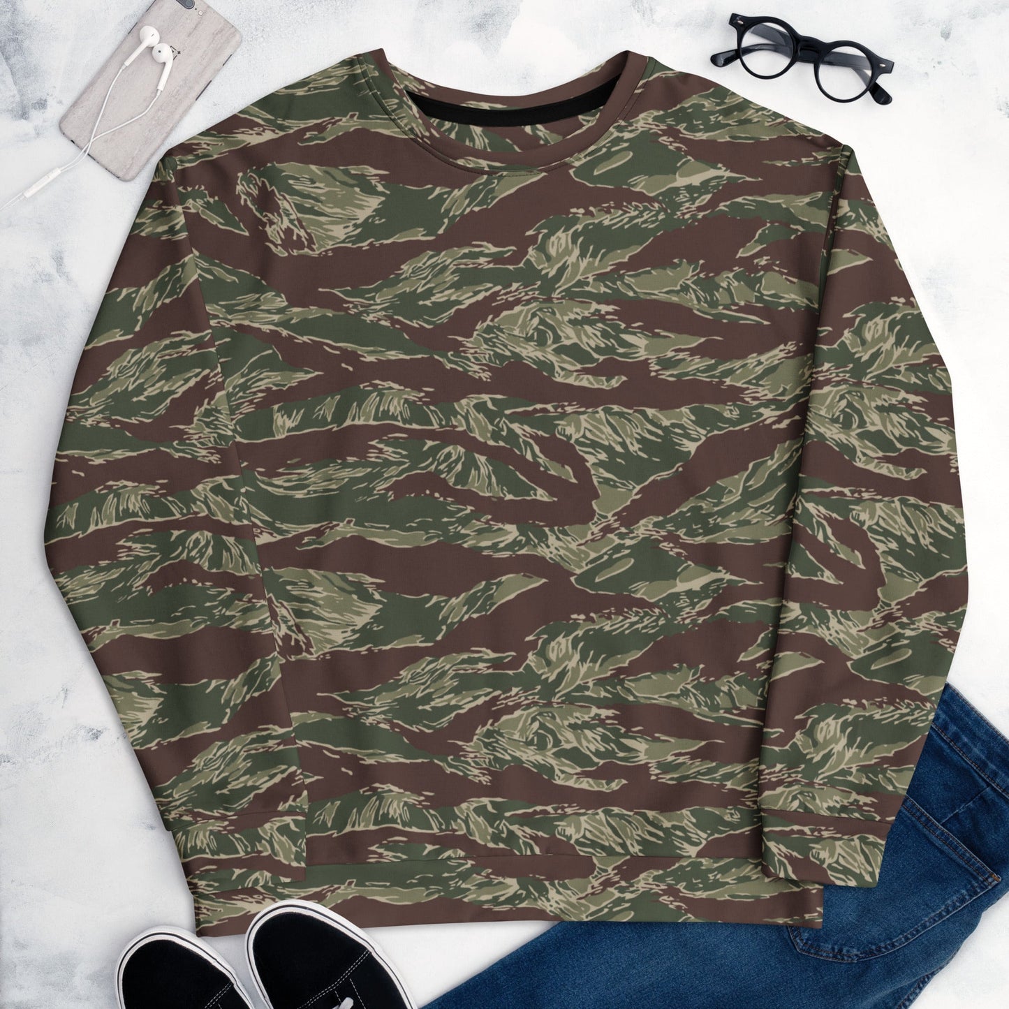 American Tiger Stripe Ridgeback CAMO Unisex Sweatshirt - Sweatshirts