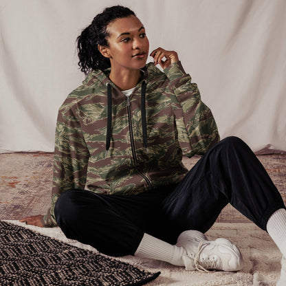 American Tiger Stripe Ridgeback CAMO Unisex zip hoodie - Zip Hoodies