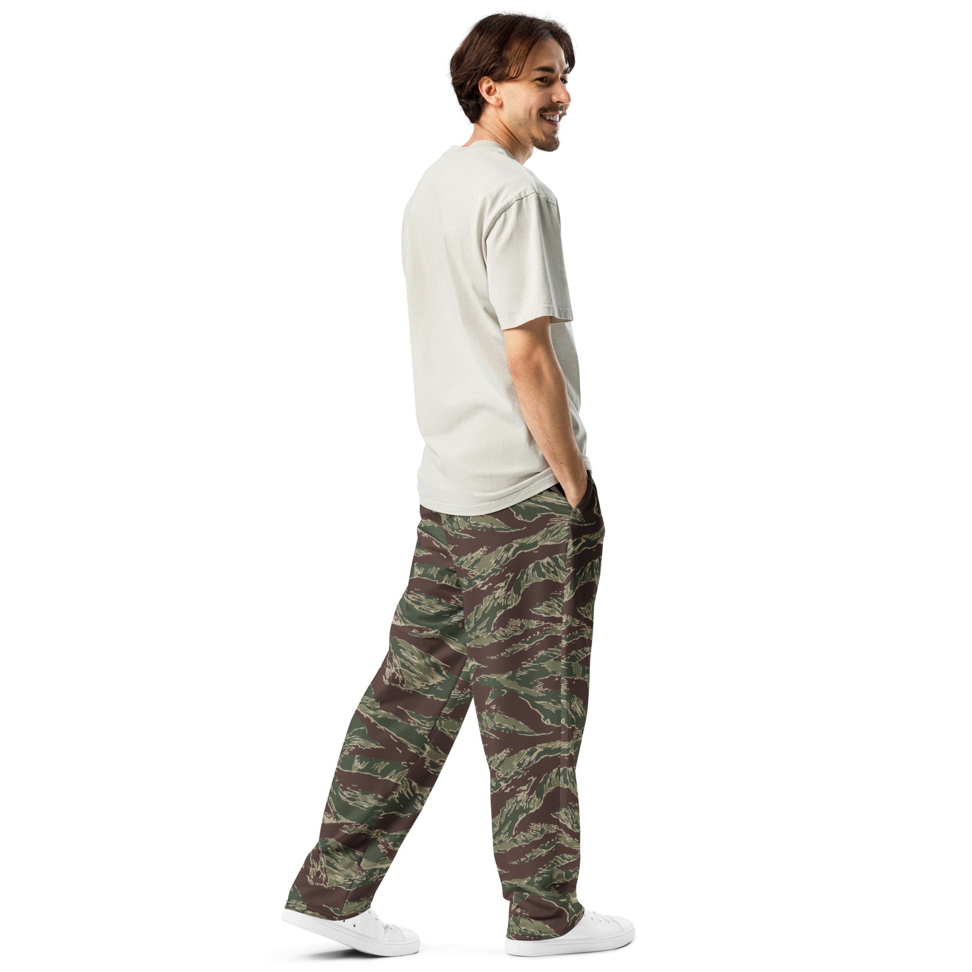 American Tiger Stripe Ridgeback CAMO Wide-leg joggers - Joggers