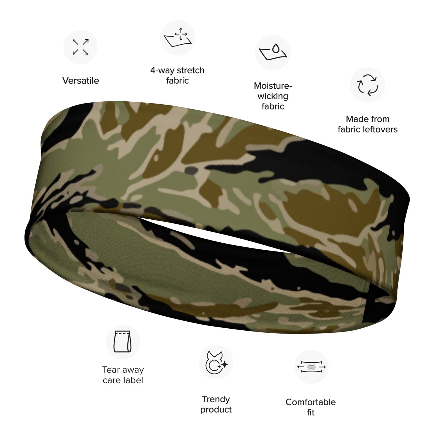 American Tiger Stripe Sparse John Wayne CAMO Headband - Headbands