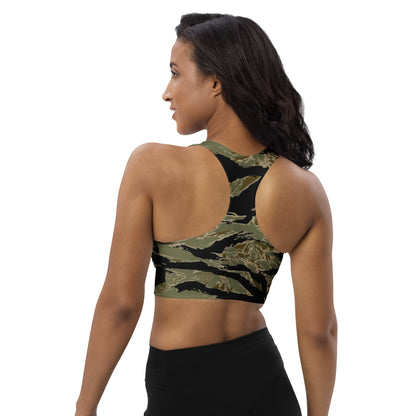 American Tiger Stripe Sparse John Wayne CAMO Longline sports bra - Womens Sports Bra