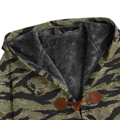 American Tiger Stripe Sparse John Wayne CAMO Men’s Canvas Horn Buckle Fleece Windbreaker - Mens