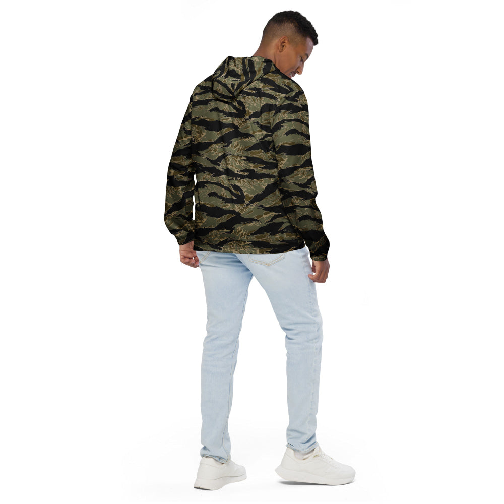 American Tiger Stripe Sparse John Wayne CAMO Men’s windbreaker - Mens Windbreaker