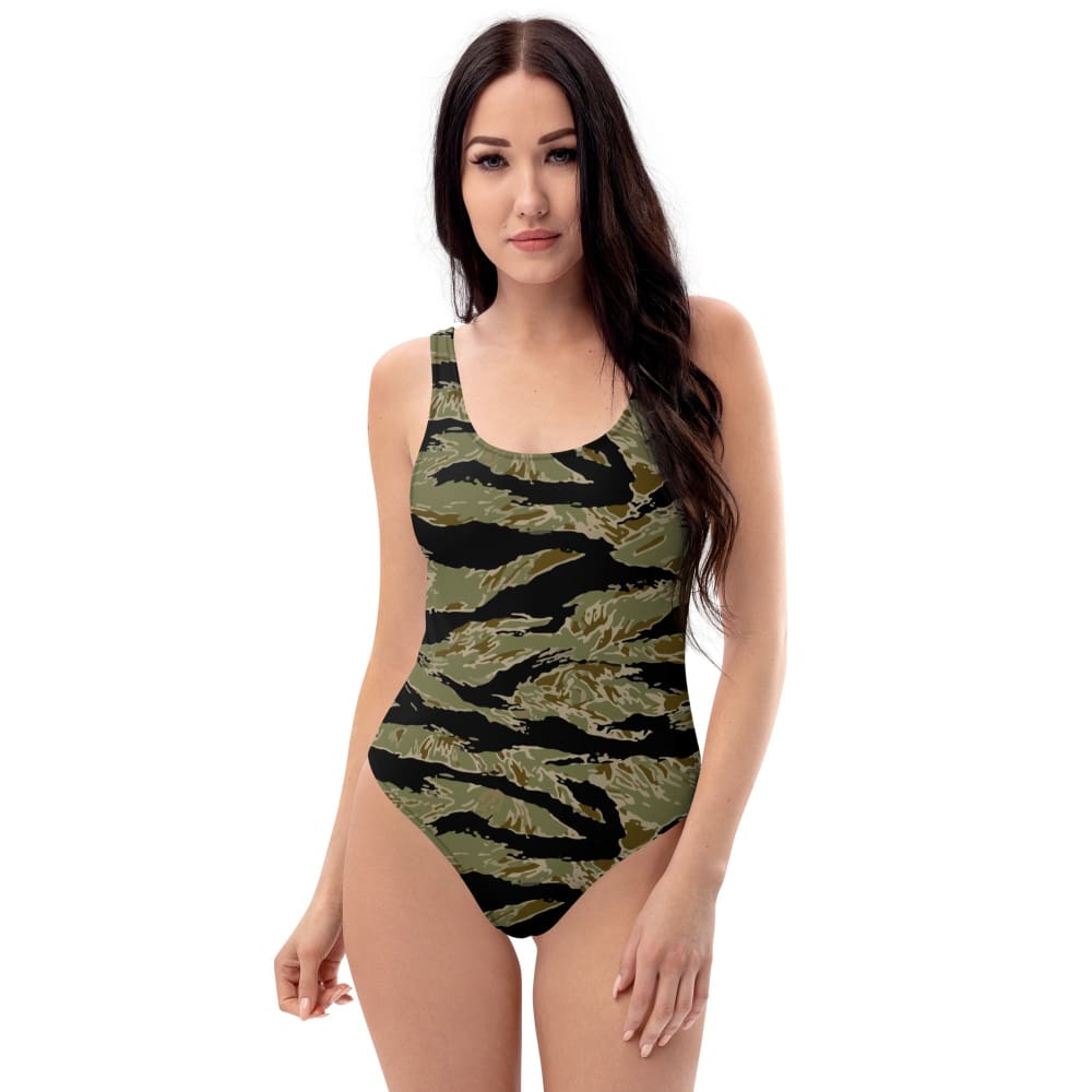 American Tiger Stripe Sparse John Wayne CAMO One-Piece Swimsuit - Womens One-Piece Swimsuit