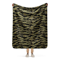 American Tiger Stripe Sparse John Wayne CAMO Sherpa blanket - 50″×60″