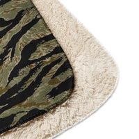 American Tiger Stripe Sparse John Wayne CAMO Sherpa blanket
