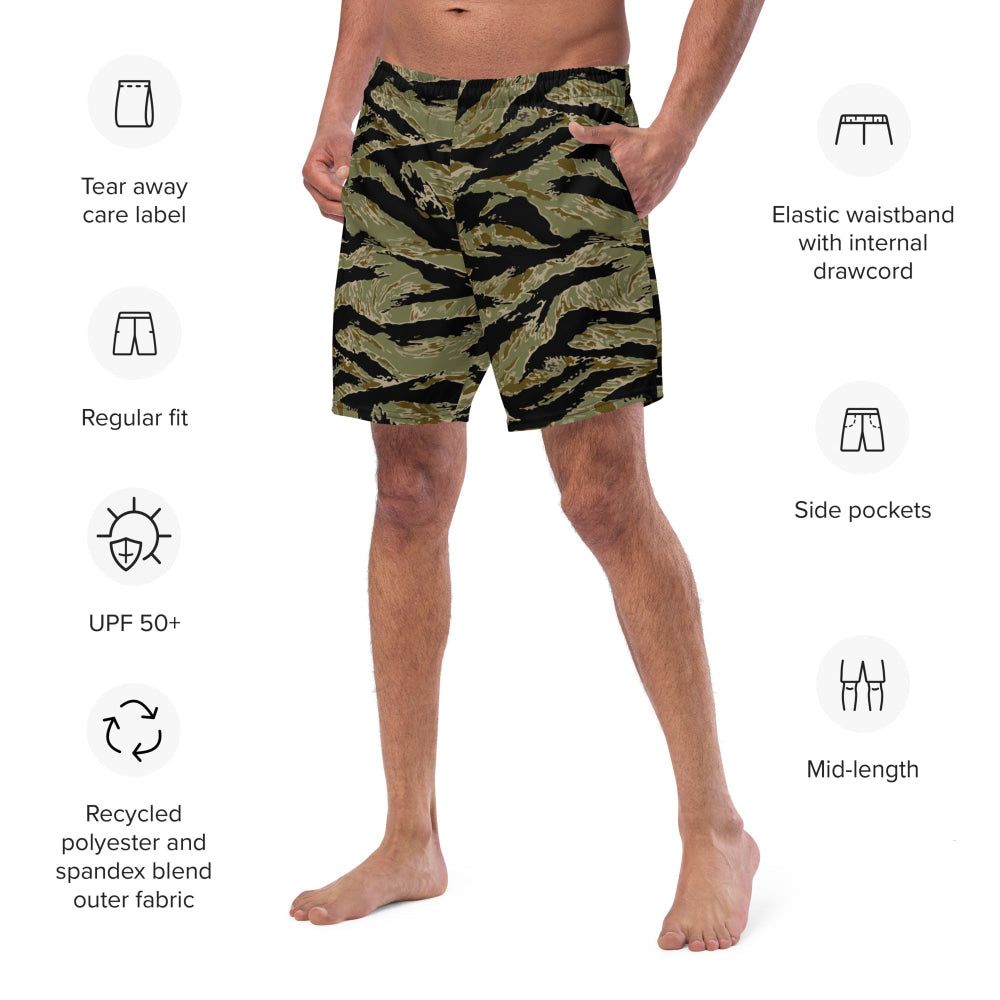 American Tiger Stripe Sparse John Wayne CAMO swim trunks - Mens Swim Trunks